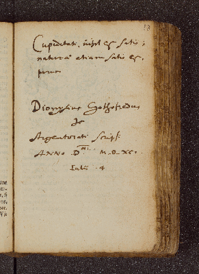 Vorschaubild von Dionysius Gothofredus. – Incipit: Cupiditati nihil est satis;. – Straßburg, 04.07.1591