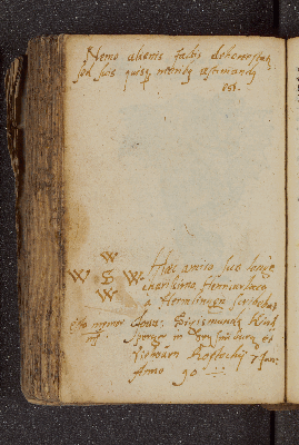 Vorschaubild von Iohannes Sigismundus Kirchperger in Seysenburg et Viehoven. – Incipit: Nemo alienis factis dehonestatus. – Rostock, 07.01.1590