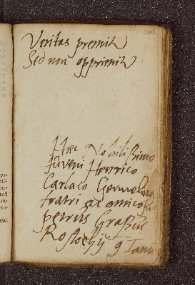 Vorschaubild von Petrus Grassus. – Incipit: Veritas premit sed non opprimit. – Rostock, 09.01.[1590]