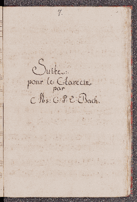 Vorschaubild von Suite pour le Clavecin Es-Dur (BWV Anh 127; Wq 116/1, H 171)