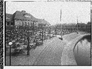 Vorschaubild von Stadthalle [Hauptrestaurant im Stadtpark] (Hamburg-Winterhude): Gartenterrasse
