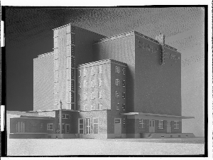 Vorschaubild von Heringskühlhaus [Heringskühlhaus Grasbrookhafen] (Hamburg-Grasbrook): Gebäudeansicht : Modell