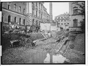 Vorschaubild von Untersuchungsgefängnis (Hamburg-Neustadt): Baugrubenansicht