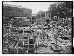 Vorschaubild von Untersuchungsgefängnis (Hamburg-Neustadt): Baugrubenansicht