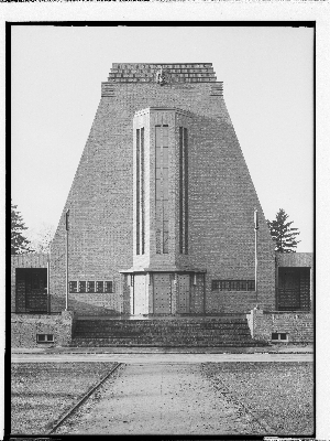 Vorschaubild von Krematorium Ohlsdorf (Hamburg-Ohlsdorf): Gebäudeteilansicht