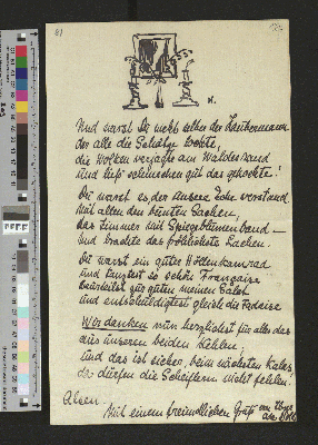 Vorschaubild von [Gedicht an Gustav Schiefler]