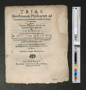 Vorschaubild von Trias Quaestionum Physicarum