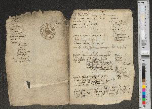 Vorschaubild von [Teilweise schwer zu lesende Notizen, u. a.:] Vinculum harmonian Bodini