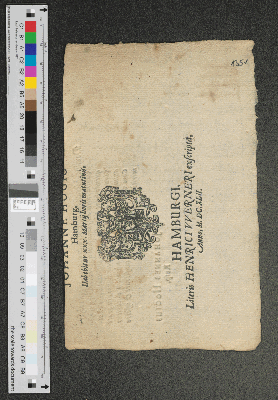 Vorschaubild von [Fragment des Titelblatts der Disputation De Principiis Corporum Naturalium Prima]