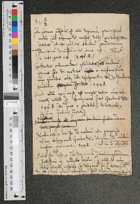 Vorschaubild von [Notizen zu Zabarellas De motu gravium et levium, mit Glyphe und Paginierung]