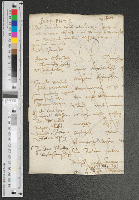 Vorschaubild von [Fragment eines Briefentwurfs von Jungius, vor März 1629]