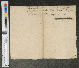 Vorschaubild von [Fragment eines Briefs von Woldeck Weland, der obere Teil im Titelblatt der Nr. [9]]