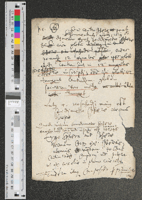 Vorschaubild von [Notizen zur Geometrie, mit Glyphe und Paginierung, zweimal:] p. 1.