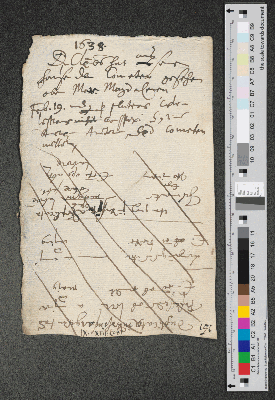 Vorschaubild von [Notiz zu einem Kometen im Februar 1638]