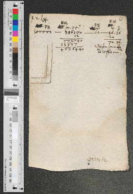 Vorschaubild von [Notizen, Berechnungen und Skizzen zum Festungsbau, mit Glyphe (2) und Paginierung]