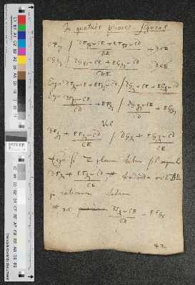 Vorschaubild von [Berechnungen:] In quatuor prioras figuras