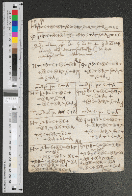 Vorschaubild von [Berechnungen, mit Glyphe und Paginierung, beginnend bei:] p. 5.