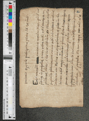 Vorschaubild von [Fragment einer Schülerübung:] Imitatio Epistolae quadrigesimae primae Libri secundi