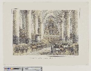 Vorschaubild von Die St. Petri Kirche in Hamburg als Pferdestall 1814
(Hamburg's Vergangenheit in bildlichen Darstellungen ; I,32b)