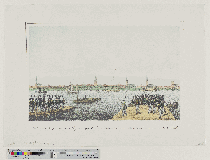 Vorschaubild von Die hamburgischen freiwilligen Jäger 1815 beim Abmarsch nach Frankreich. Die Fähre der Elbbrücke
(Hamburg's Vergangenheit in bildlichen Darstellungen ; I,34b/f)