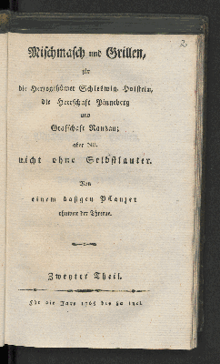 Vorschaubild von Für die Jare 1765 bis 80 incl.