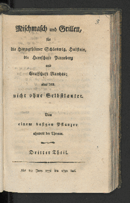Vorschaubild von Für die Jare 1776 bis 1790 incl.