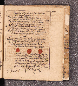 Vorschaubild von Regulae vitae aureae parentis mei...zum 80. Geburtstag des Vaters, August R., 1656.