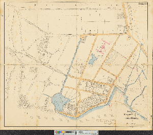 Vorschaubild von Grundriß nebst Bebauungs-Plan der Uhlenhorst 1851 / nach einer Zeichnung von  A. A. M. Nagel, Geometer