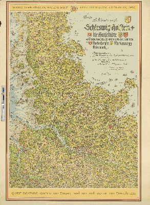 Vorschaubild von Diese Bildkarte zeigt Schleswig-Holstein + die Hansestädte mit den angrenzenden Landschaften von Niedersachsen, Mecklenburg und Dänemark