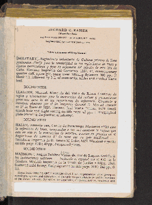 Vorschaubild von [Tarifa para la contabilidad de los regimientos de línea y ligeros peninsulares y fijos de infantería del ejército de esta isla de Cuba]