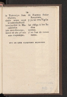 Vorschaubild von [Doctrina extractada de los catecismos mexicanos de los padres Paredes, Carochi y Castaño, autores muy selectos:]