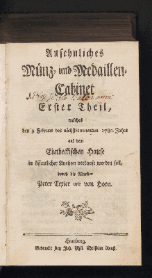 Vorschaubild von Welches den 9. Febr. des nächstkommenden 1780. Jahres auf dem Einbeckischen Hause in öffentlicher Auction verkauft werden soll