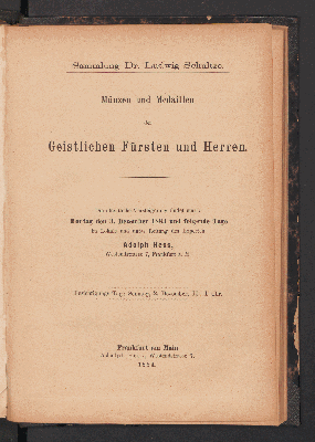 Vorschaubild von Münzen und Medaillen der Geistlichen Fürsten und Herren
