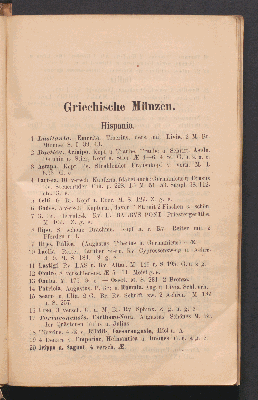 Vorschaubild von [Catalog der reichhaltigen Sammlung Griechischer und Römischer Münzen eines bedeutenden Sammlers in Norddeutschland ferner der Sammlung von Münzen des Mittelalters und der Neuzeit ... des Chevalier de Wouters d'Oplinter ... in Belgien, deren Versteigerung in Frankfurt a. M. am 15. Okt. 1890 ... stattfinden wird]