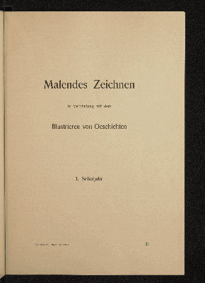 Vorschaubild von [Ein Lehrplan für den Kunstunterricht an mehrklassigen Schulen nach modernen Grundsätzen]