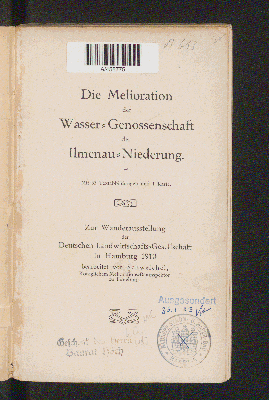 Vorschaubild von Die Melioration der Wasser-Genossenschaft der Ilmenau-Niederung