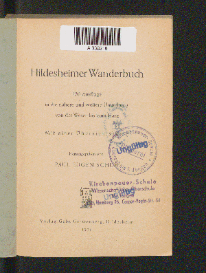 Vorschaubild von Hildesheimer Wanderbuch