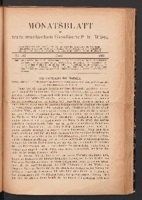 Vorschaubild von [[Monatsblatt der Numismatischen Gesellschaft in Wien]]