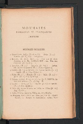 Vorschaubild von [Monnaies romaines et françaises. Jetons]