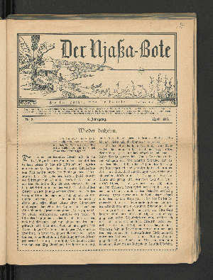 Vorschaubild von Nr. 2. 9. Jahrgang. April 1913