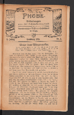 Vorschaubild von 11. Jahrg. Hamburg 1916. Nr. 2