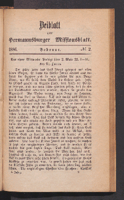 Vorschaubild von Beiblatt. 1886. Februar. N°. 2