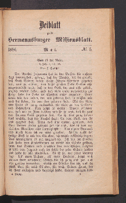 Vorschaubild von Beiblatt. 1886. Mai. N°. 5