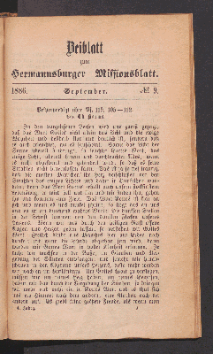 Vorschaubild von Beiblatt. 1886. September. N°. 9