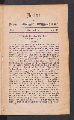 Vorschaubild von Beiblatt. 1886. December. N°. 12