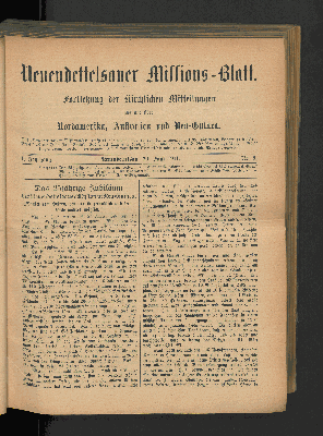 Vorschaubild von 20. Juni 1911. Nr. 6.