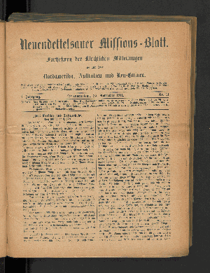 Vorschaubild von 25. November 1911. Nr. 11
