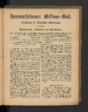 Vorschaubild von 3. November 1913. Nr. 11