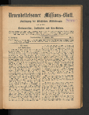 Vorschaubild von 20. Januar 1916. Nr. 1.