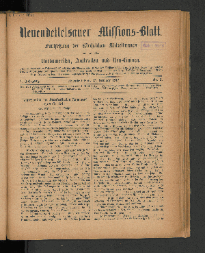 Vorschaubild von 15. Februar 1917. Nr. 2.